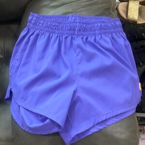 Zumba Fitness Purple Shorts and mesh rainbow black camo Zumba shirt